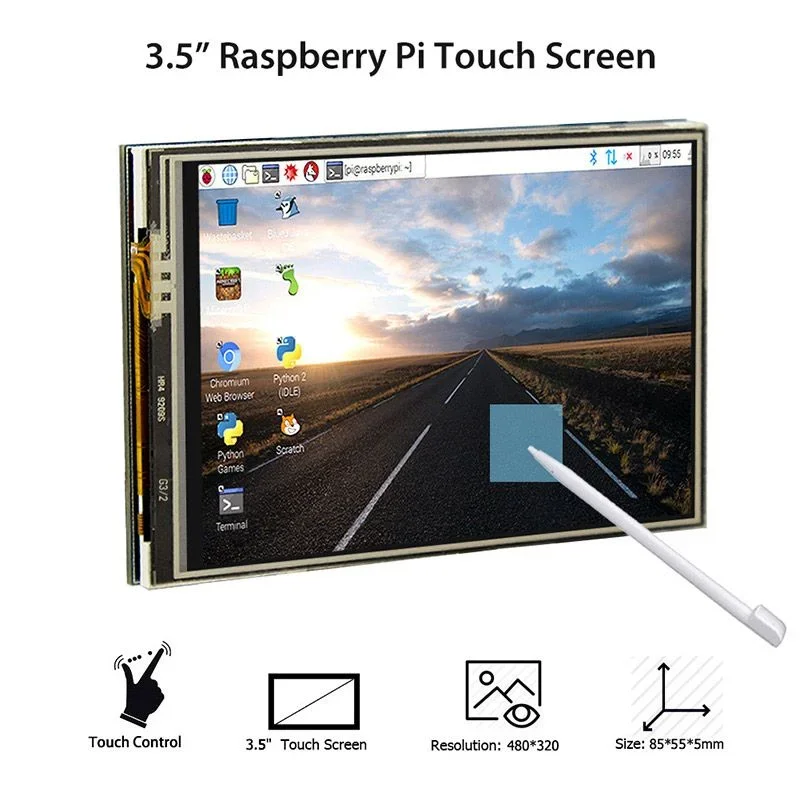 Hot Sale Elecrow RR035 3.5inch 480x320 TFT Display with Touch Screen for Raspberry Pi with free shipping