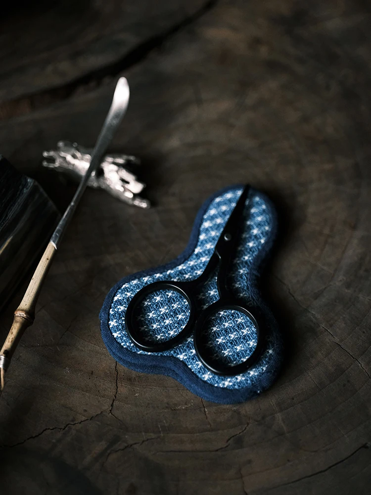 

Набор маленьких ножниц ручной работы для китайской чайной церемонии, для разрезания чайных пакетиков, из нержавеющей стали, для чайной комнаты