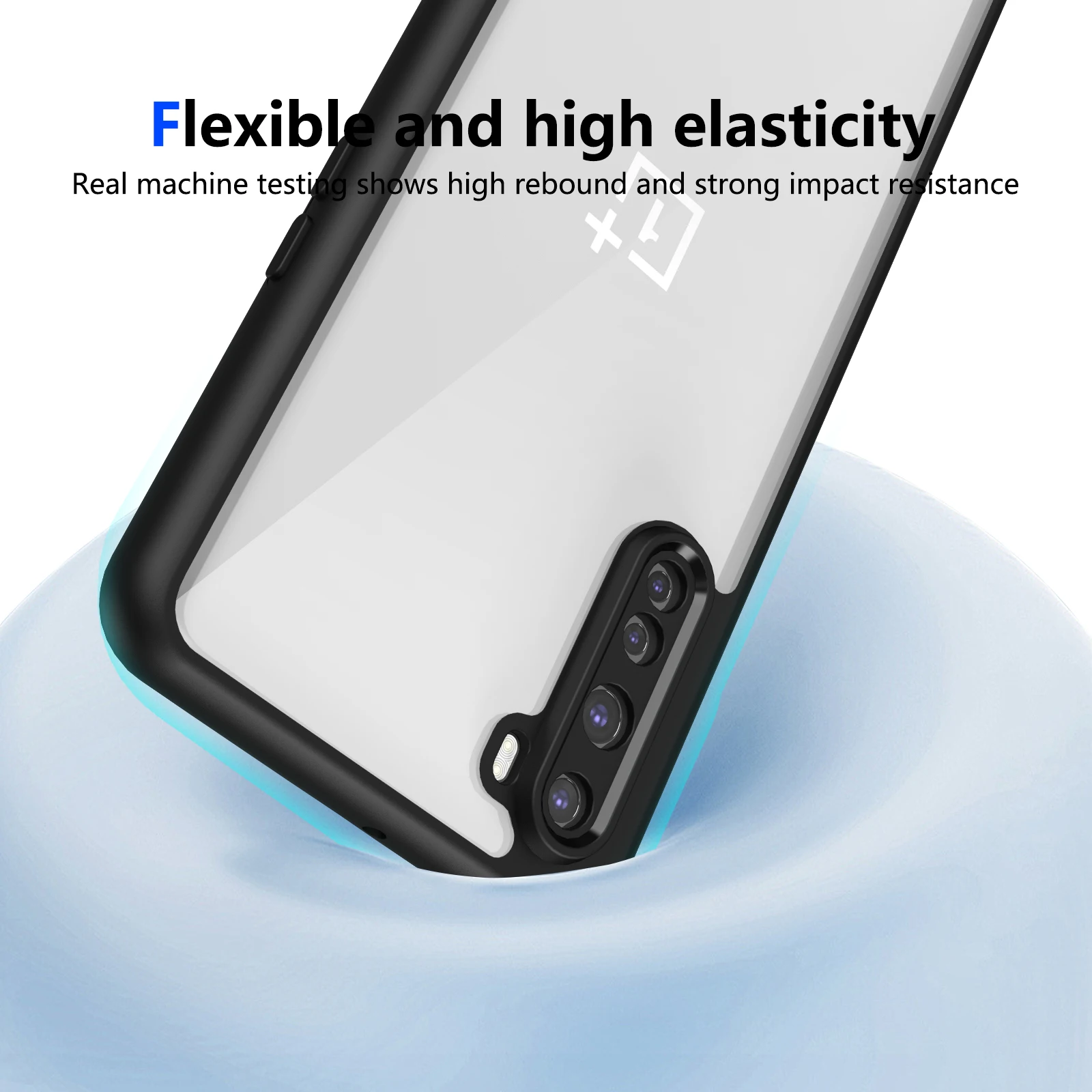 Oneplus Nord AC2001 AC2003 Hülle, stoßfeste Silikon-Stoßstange, Luftpolster, klare, matte Rückseite, harte Handyhülle für One Plus Nord – Detail 10