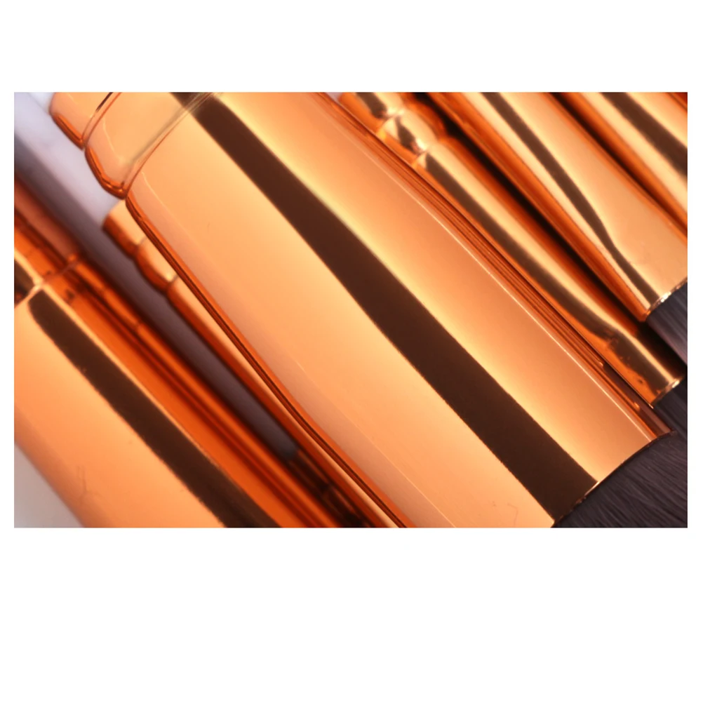 مجموعة فرش مكياج ذات مظهر رخامي مكونة من 10 قطع، مجموعة شعر ناعمة فاخرة لظلال العيون وأحمر الخدود وكحل العيون سهل الاستخدام #1