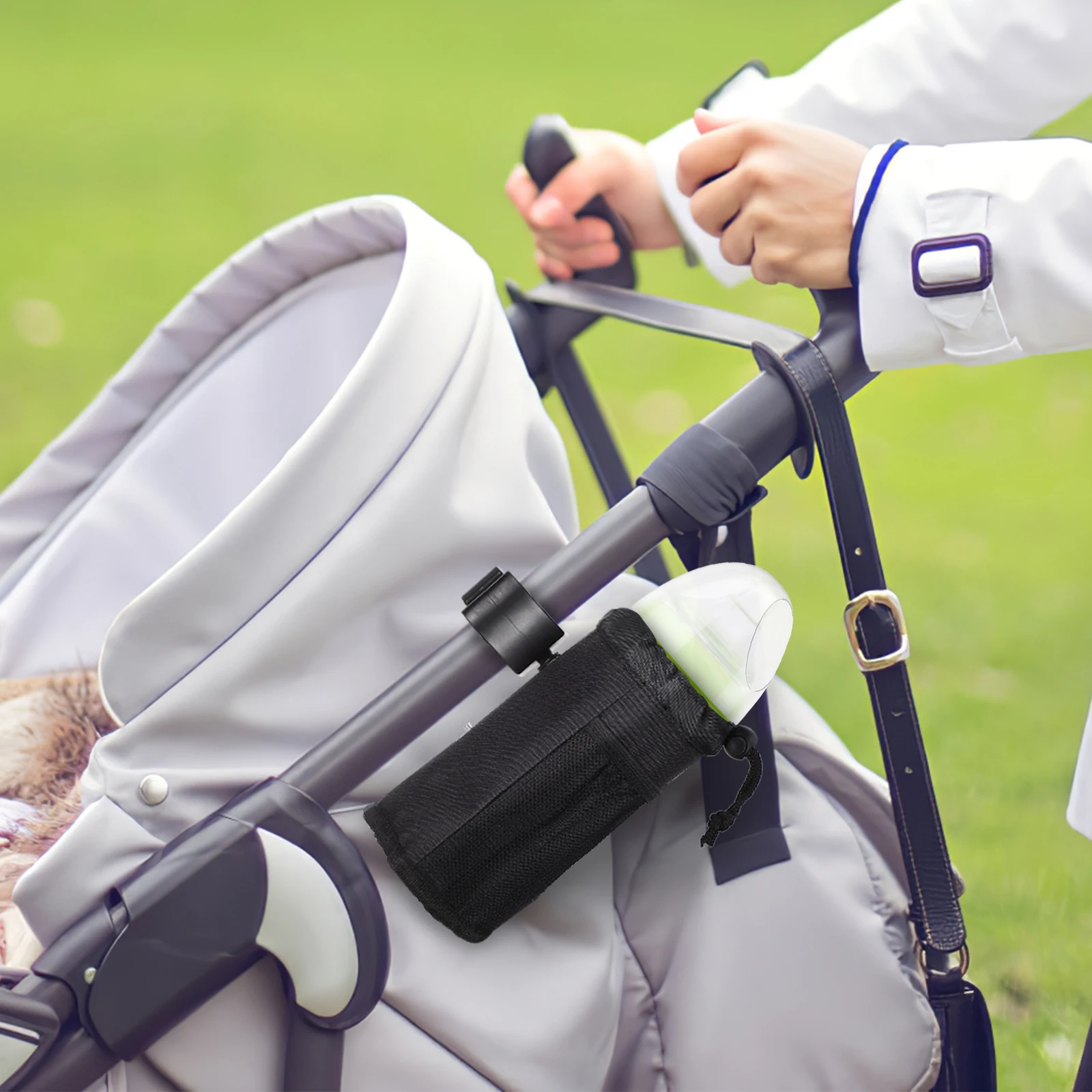 

2pcs Universal Bike Cup Holder Adjustable Water Bottle Holder Handlebars Scooters Strollers Elastic Strap Secure Storage