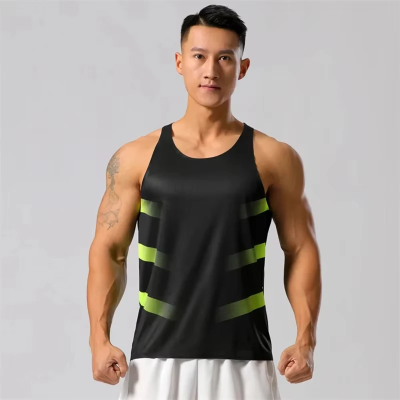3D Print Running Men's Tank Top Summer Leisure Fashion Fitness Crew Neck Sleeveless Shirt Outdoor Gym Sports Quick Dry Man Vest