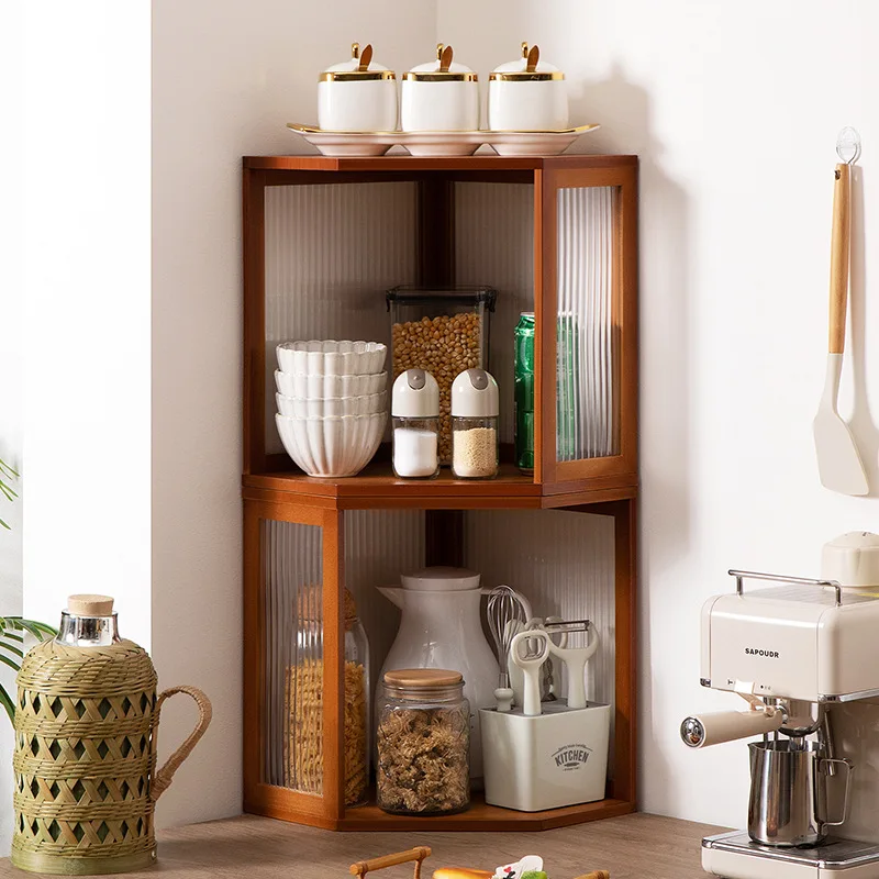 キッチン棚仕上げラック調味料棚収納ラックキッチン用品家庭用棚ダイニングサイドキャビネット多層