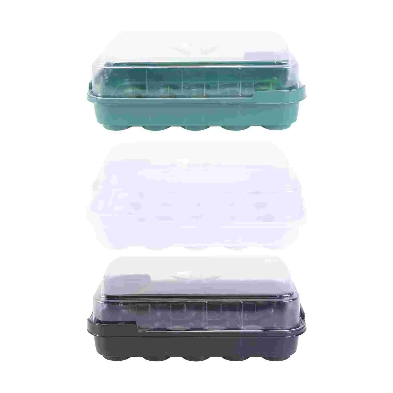 

3 Sets Succulent Seedling Tray Plant Gardening Supplies 20 Grids Planting Plastic Germination Planter Pot 12 Nursery Sprouter