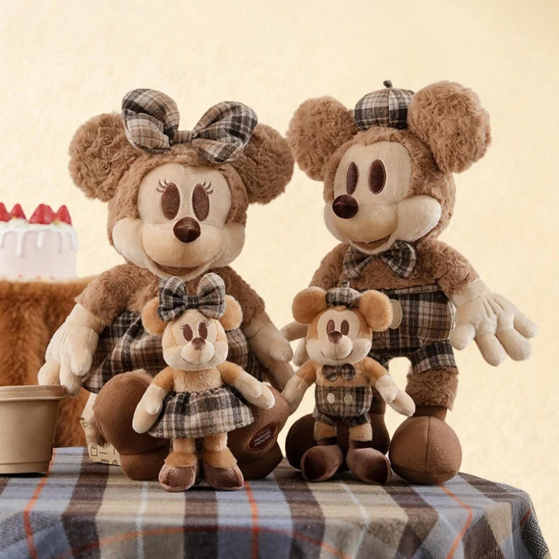 

Оригинальные плюшевые игрушки Disney с Микки и Минни, серия Sweet Chocolate, мягкие плюшевые куклы, подарки на день рождения для детей