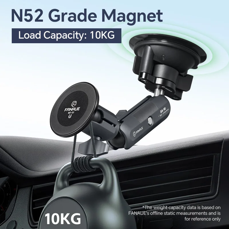 FANAUE Suction Cup Mobile Phone Holder Car Strong Magnetic Suction Magsafe Off-road 2024 New Support Navigation