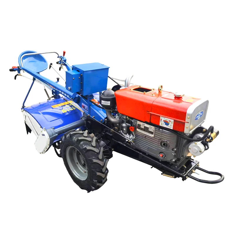 Traktor Mini Pertanian Roda 2 dengan Pengolah Tanah, Mesin Pertanian, Traktor Kecil, Promo Panas