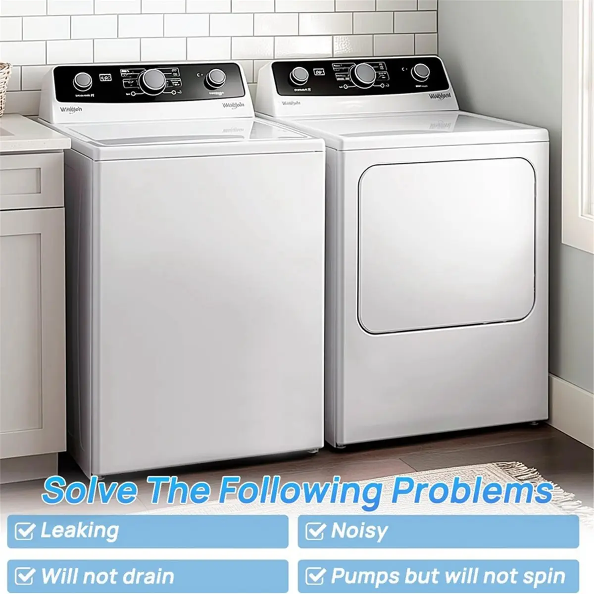 

(ABZD) 21001906 WP35-6465 Сливной насос для стиральных машин Whirlpool, Maytag, Admiral, Magic Chef. Замена для 35-6434, 35-6465, 35-5766.