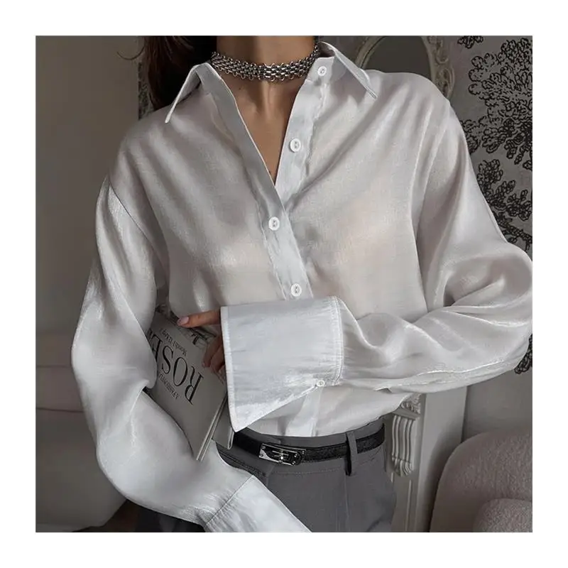 เสื้อผ้าผู้หญิงสำหรับฤดูใบไม้ร่วงปี 2025 แบบยาว สวมใส่สบาย ระบายอากาศได้ดี อ่อนโยนต่อผิว ทนทานต่อการเปื้อน