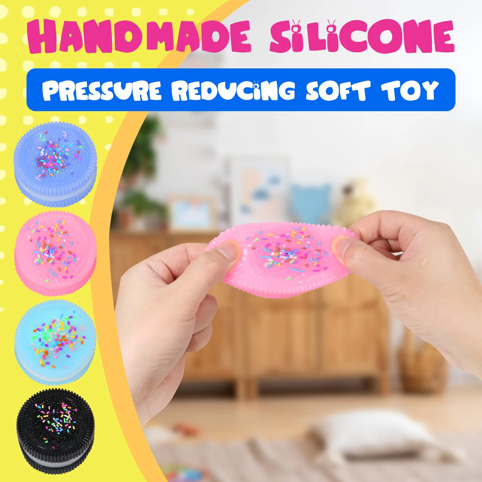 

Печенье Десерт Kawaii-Squishies Сжимаемые игрушки Ультра-мягкая декомпрессионная вентиляционная игрушка Непоседа игрушки Портативная дорожная игрушка для езды на автомобиле