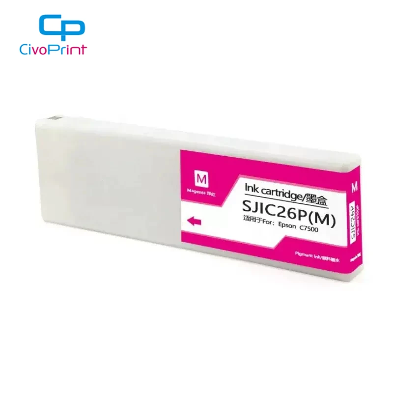 300ml SJIC26P SJIC26P(K) SJIC26P(C) SJIC26P(M) SJIC26P(Y) Compatible Ink Cartridge With Chip for Epson TM-C7500 Label Printer