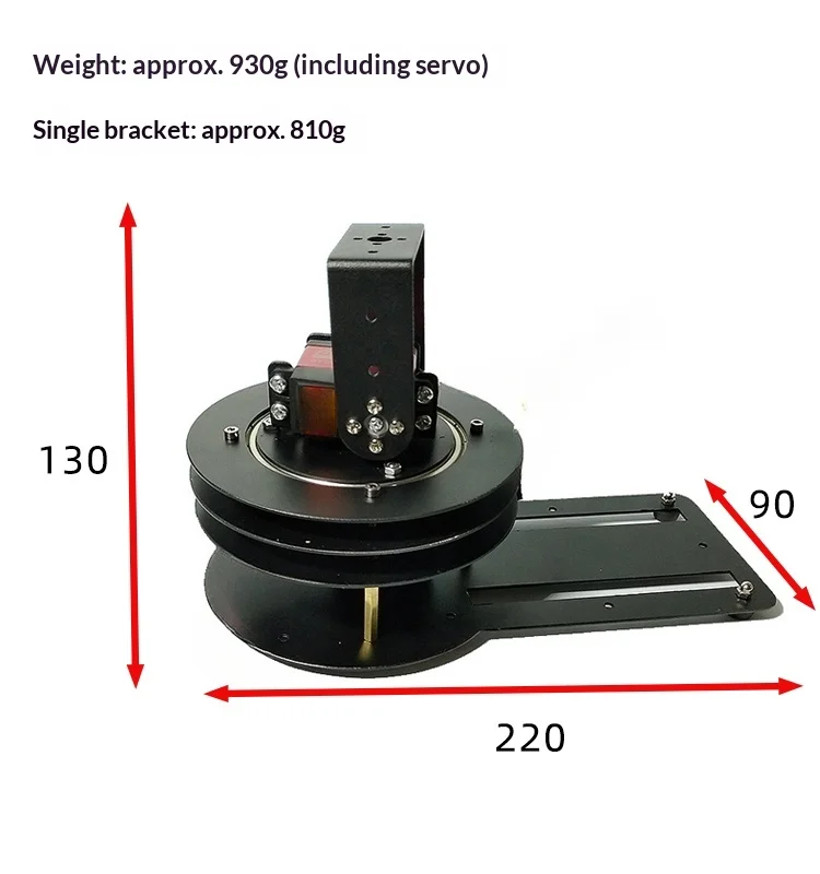 Dwukierunkowy stabilizator obrotowy z serwomotorem, podwójny stabilizator obrotowy z serwomotorem, programowalny ruchome ramię robota DIY