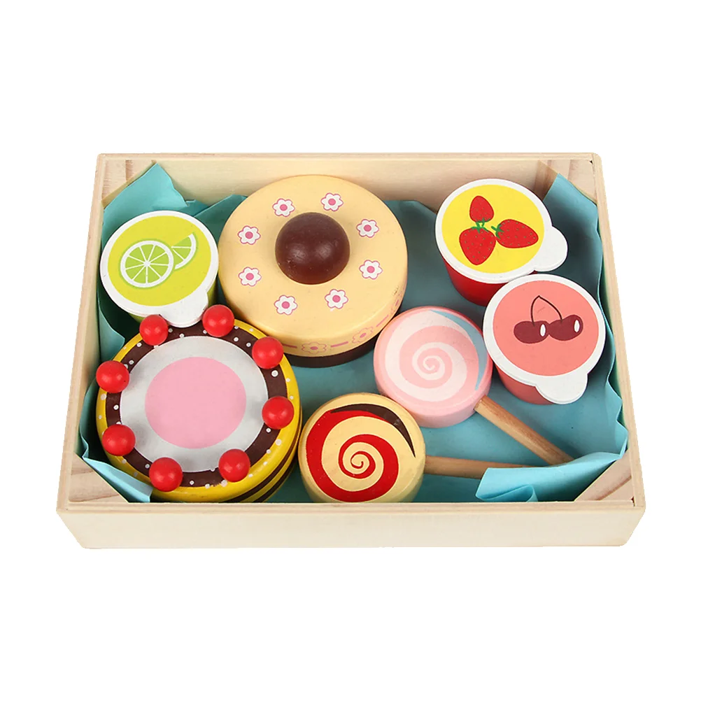 Cecilia Kids Educational Toy Simulation Snacks Playthings Kitchen Toys Vegetable Wooden Playing House Prop Child
