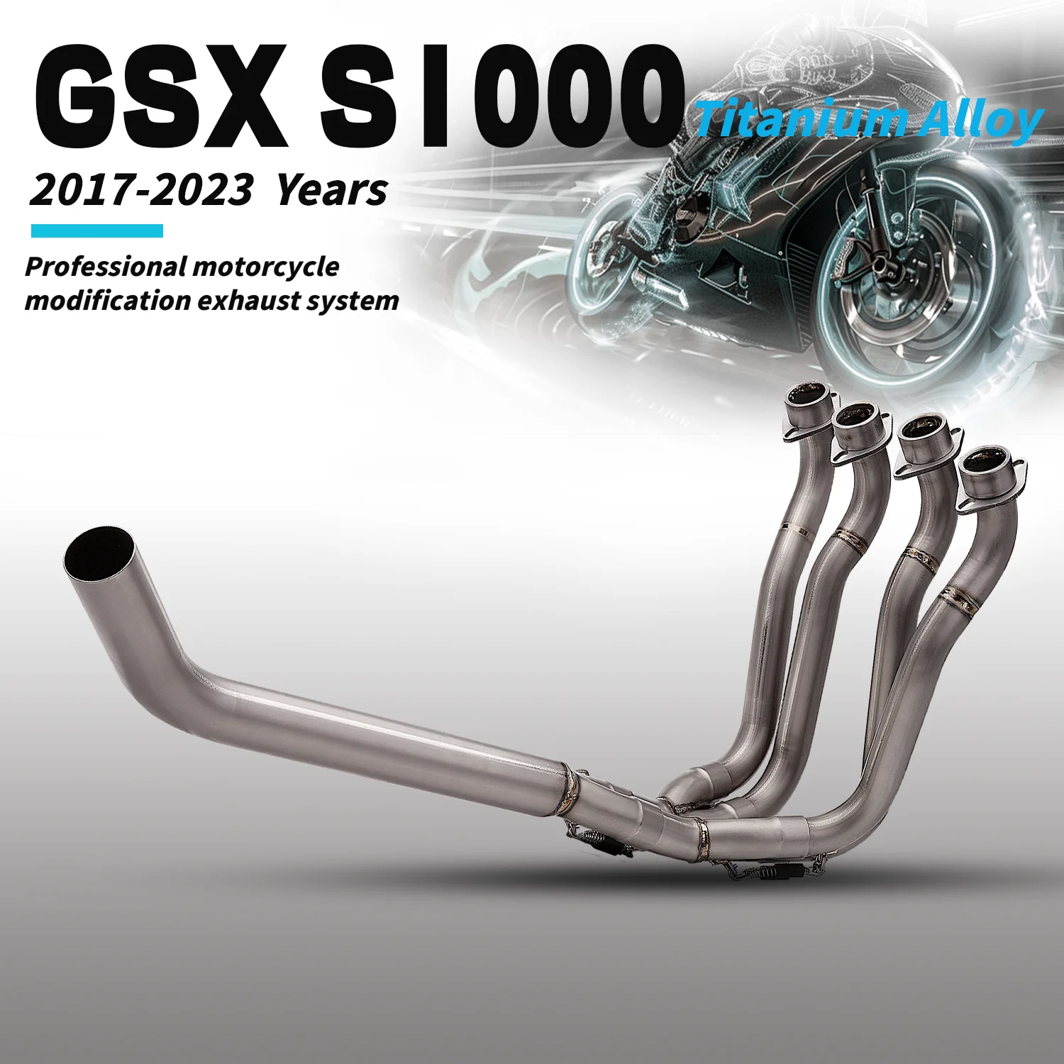 

The one moto shop For Gsx S1000 motorcycle exhaust system modified Ti. front section for GSX-S1000 2017-2023