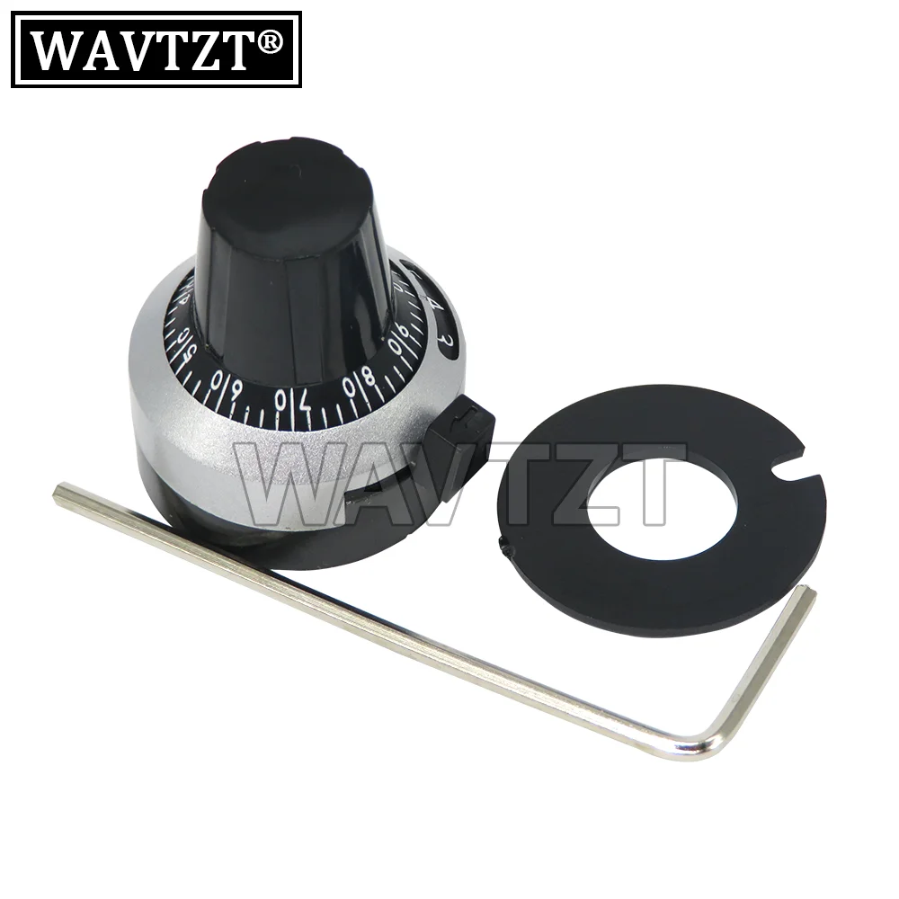 

3590S 6.35mm WXD3-13 Potentiometer Precise Dial Knob Lockable Hat