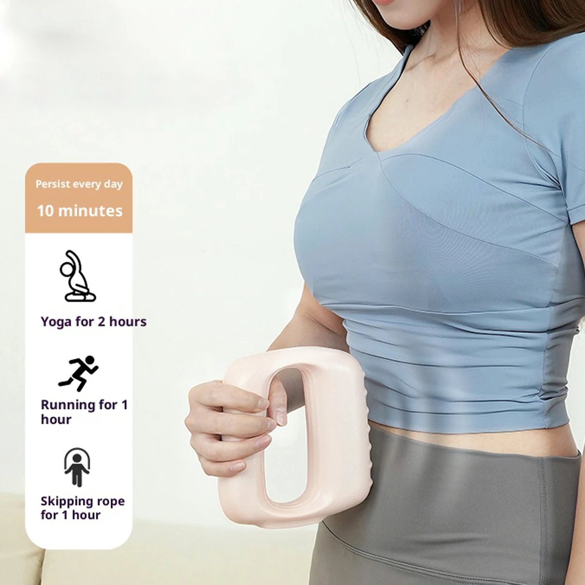 

Многофункциональное кольцо для фасции всего тела, массажер для тела, регулируемый режим массажа, эргономичный электрический массажер для фасции, подходящий для