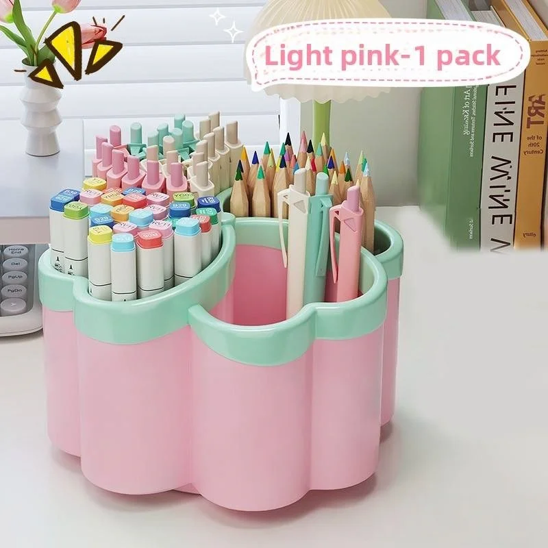 Newly designed thickened desktop storage box - Large storage space, suitable for office supplies, makeup brushes and school nece