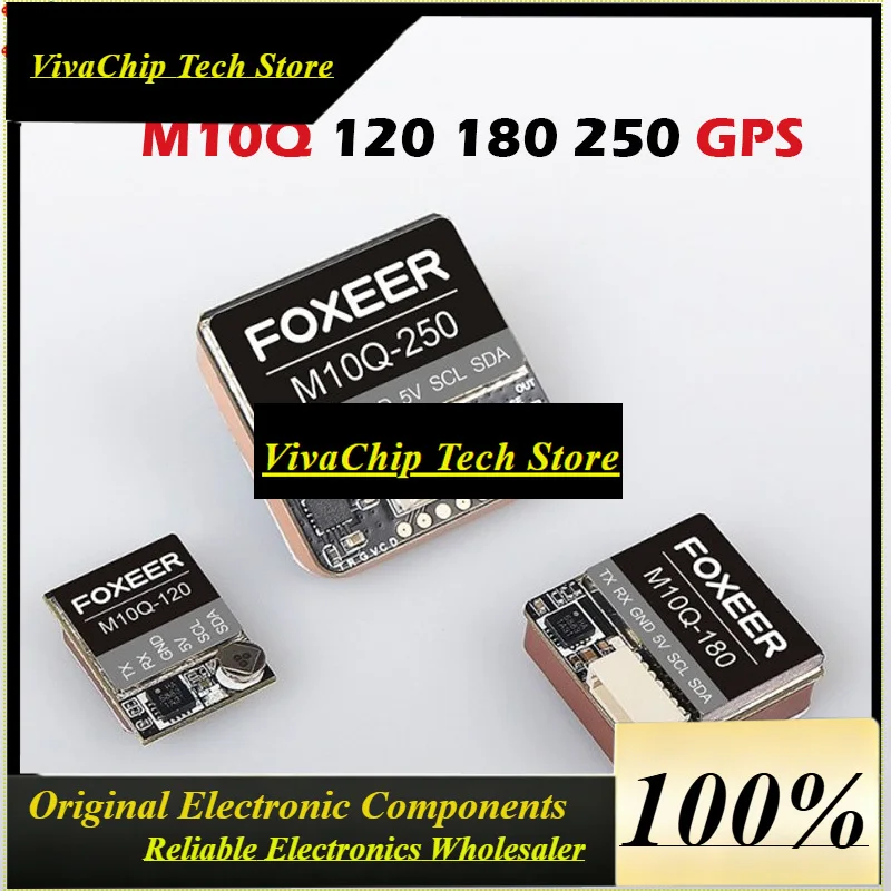 VivaCSFoxeer M10Q-180 M10Q-250 M10 Dual Protocol GPS Module Built-in QMC5883 Compass Ceramic Antenna For RC Airplane FPV Long Ra