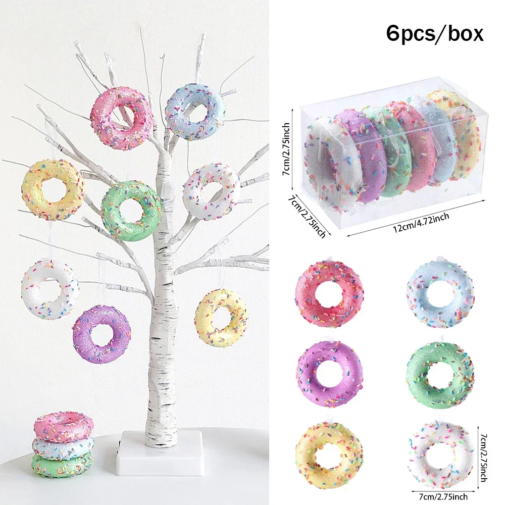 6 Palline Di Natale In Gommapiuma Color Pastello – Diametro 6 Cm, Leggere E Facili Da Appendere, Per Albero E Decorazioni Invernali
