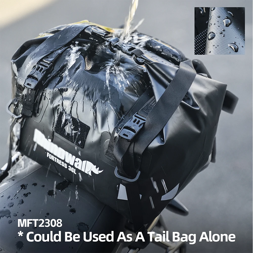 Rhinowalk 36L/72L Waterproof Motorcycle Tail Bag