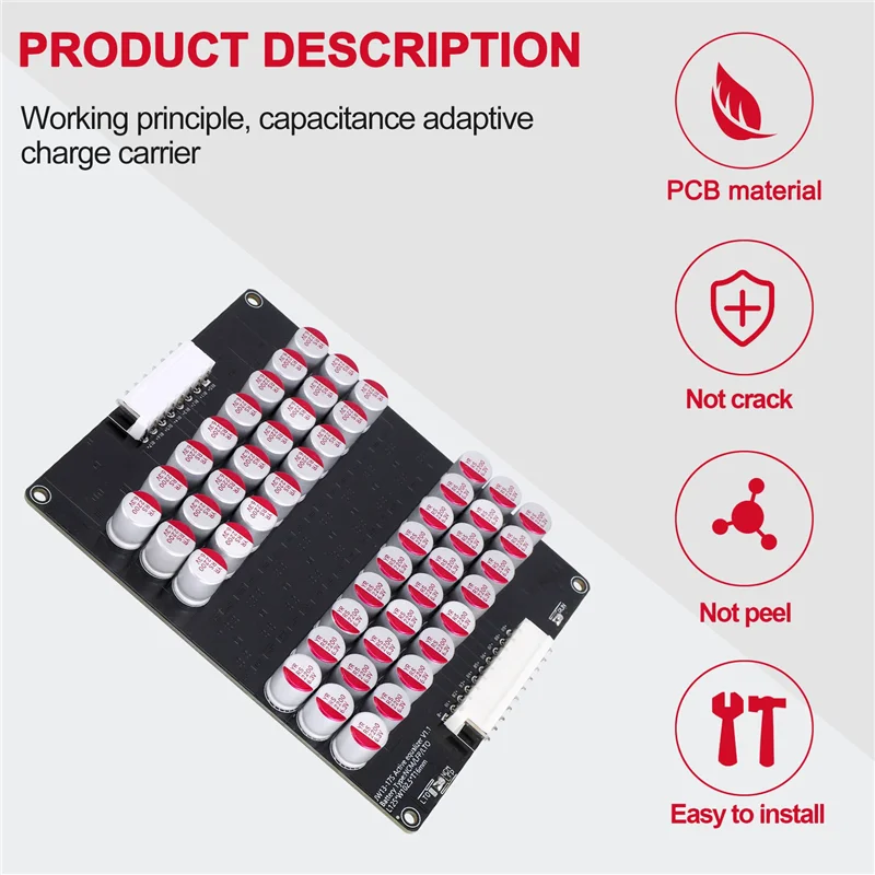 

13S 14S 15S 16S 17S Active Equalizer Balancer Lifepo4 Lipo LTO Battery Energy Equalization Capacitor BMS Board