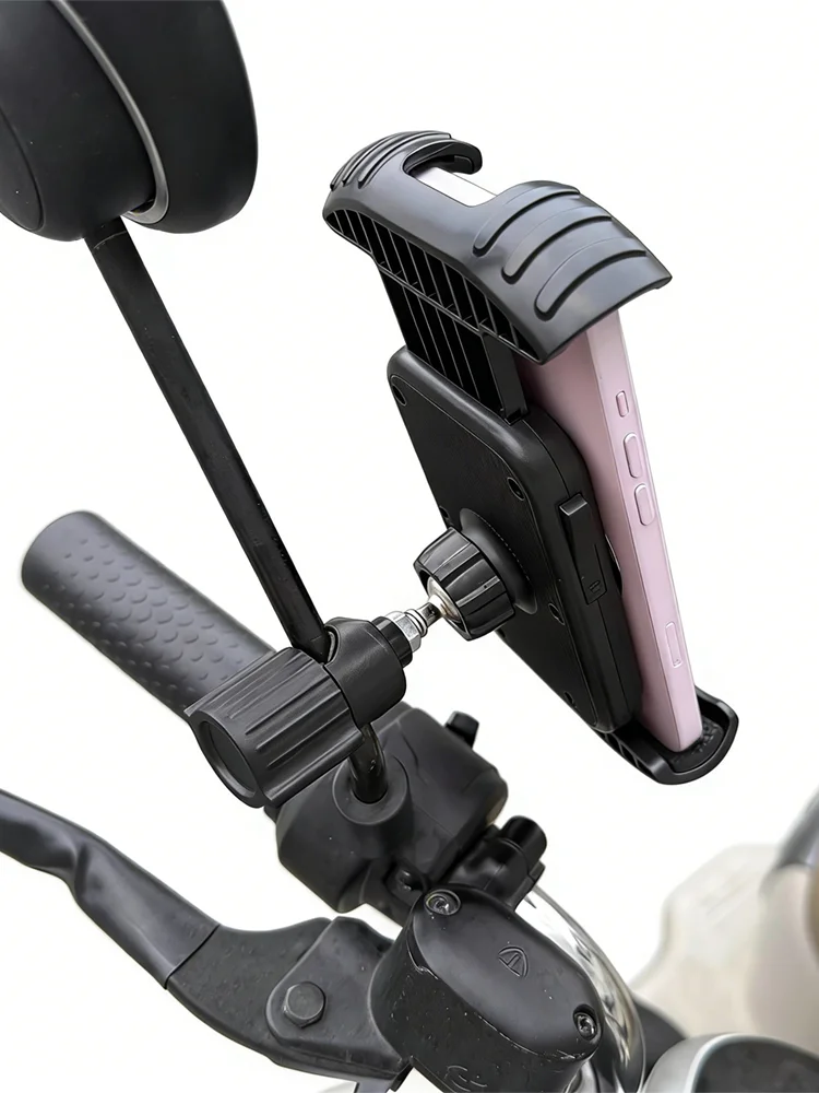 AliExpress NONE Bicycle Phone Clip Rearview Mirror Motorcycle Holder Rotating Knob Locking Mechanism Stability Enhancement Riding NavigationTool