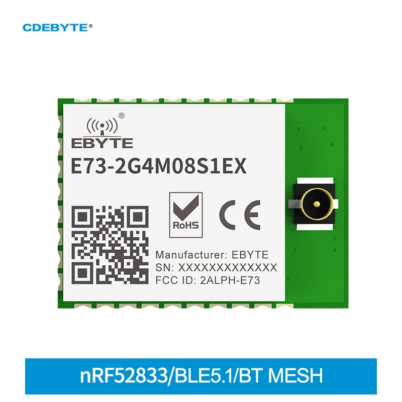 

NRF52833 2,4 ГГц BlE5.1 Bluetooth сетчатый беспроводной аудио модуль Zigbee E73-2G4M08S1EX 120m SMD SOC IPEX антенна iBeacon устройства IoT