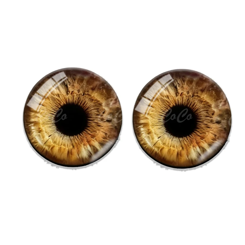 Doll Eyeballs Glass Dolls Eyes Funny Time Gem Animal Eyes 6 Pairs 8/10/12/14/16/20/25mm Toy Dinosaur DIY Crafts Doll Accessories