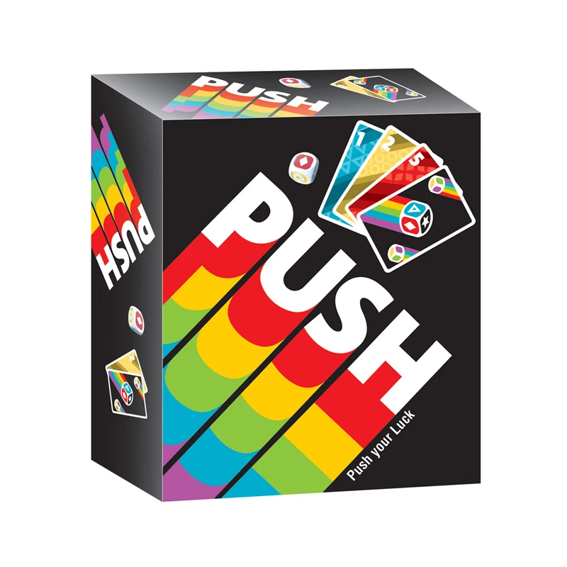 

Push Card Game Strategy Board Game for Adults and Teens Family Fun for 2 to 6 Players Age 8 Years Up