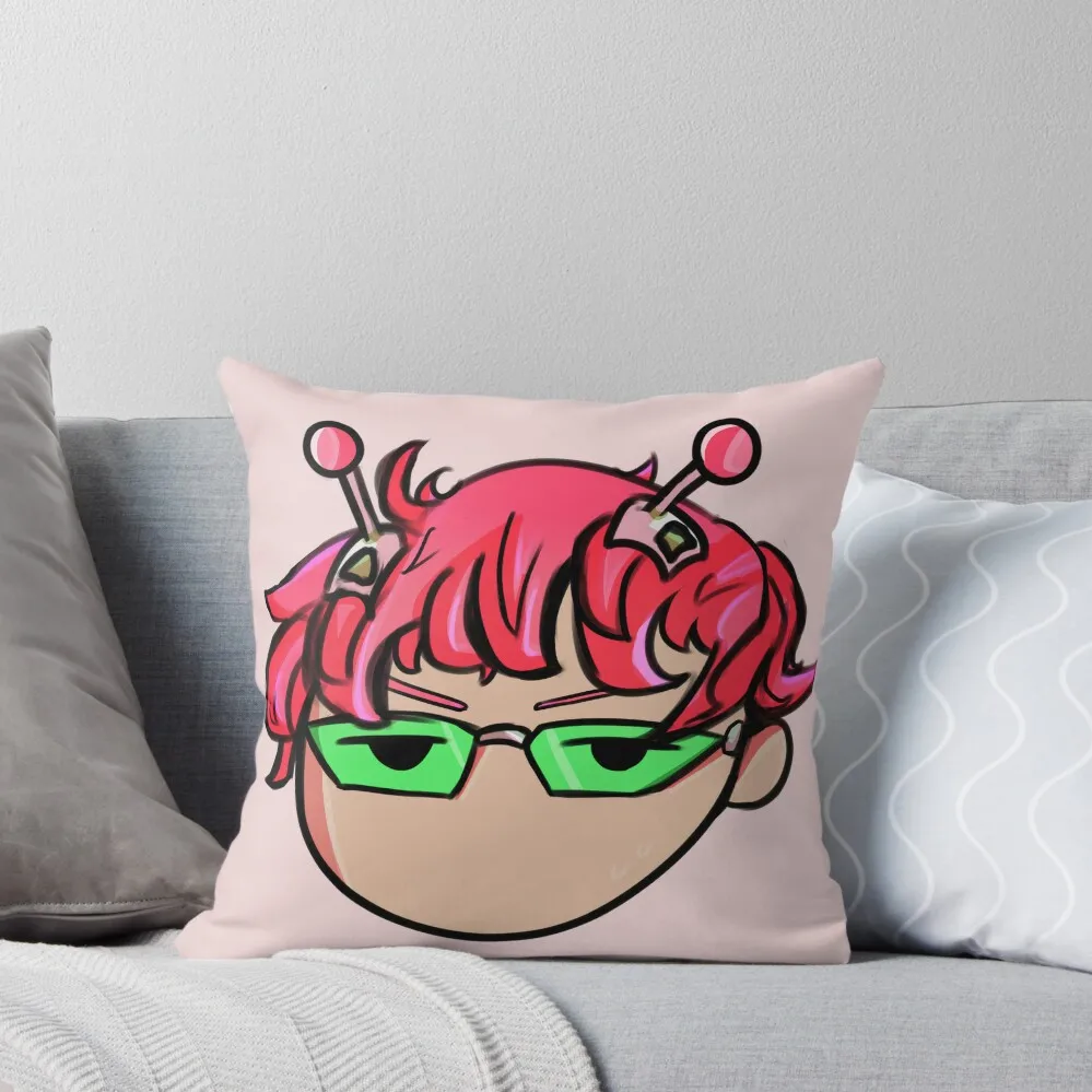 

Saiki k chibi Throw Pillow Pillow Cases Decorative Cushions For Sofa home decor items Christmas Pillows pillow