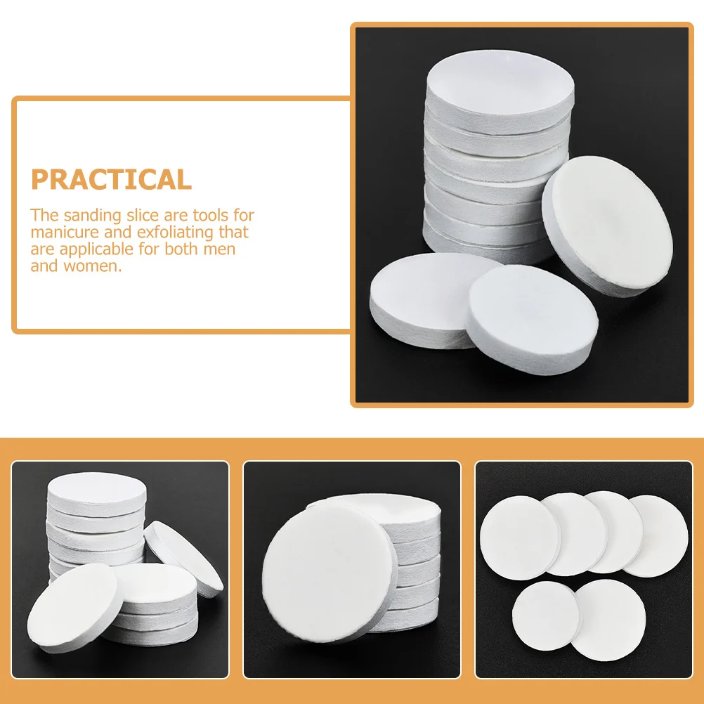 

50Pcs Nail Buffing Discs Adhesive Sanding Pads for Manicure Pedicure Tools Easy to Use Replacement Sandpaper Pad