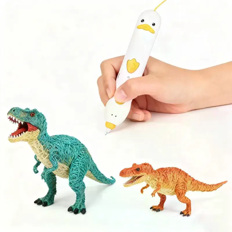 1 Set DIY Drawing Pens PCL Low-Temperature 3D Printing Pen With 236inch Filament USB Charging Christmas Gift For Beginners