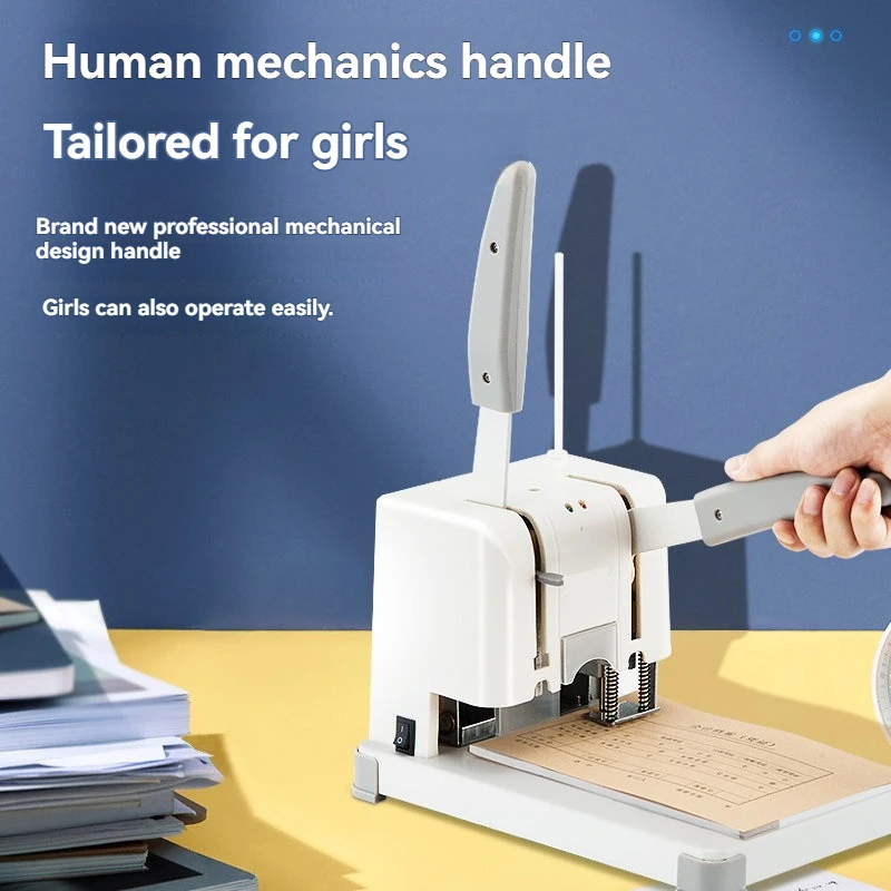 Office-specific Document Binding Machine Electric and Manual Dual-purpose Binder  Used for Accounting Vouchers and Contracts