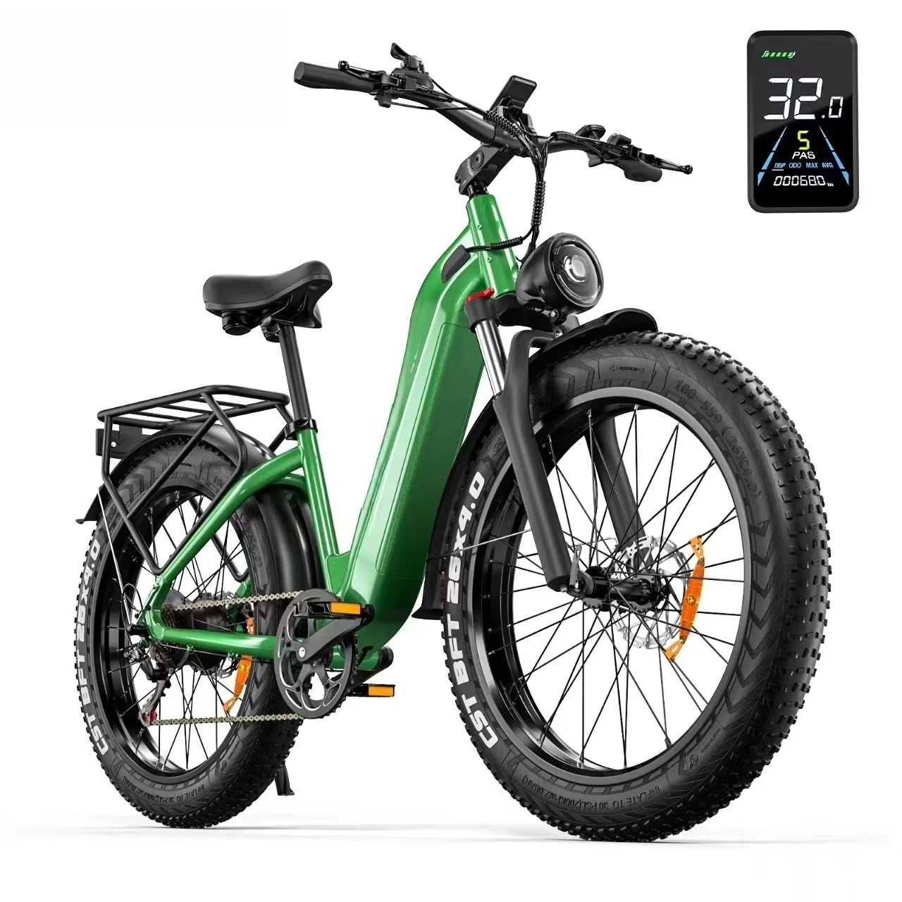 

750W Motor Electric Dirt Bike 24-Inch Commuter Bicycle 48V Super Long Range Lithium 7-Speed Energy Saving Electric Bike