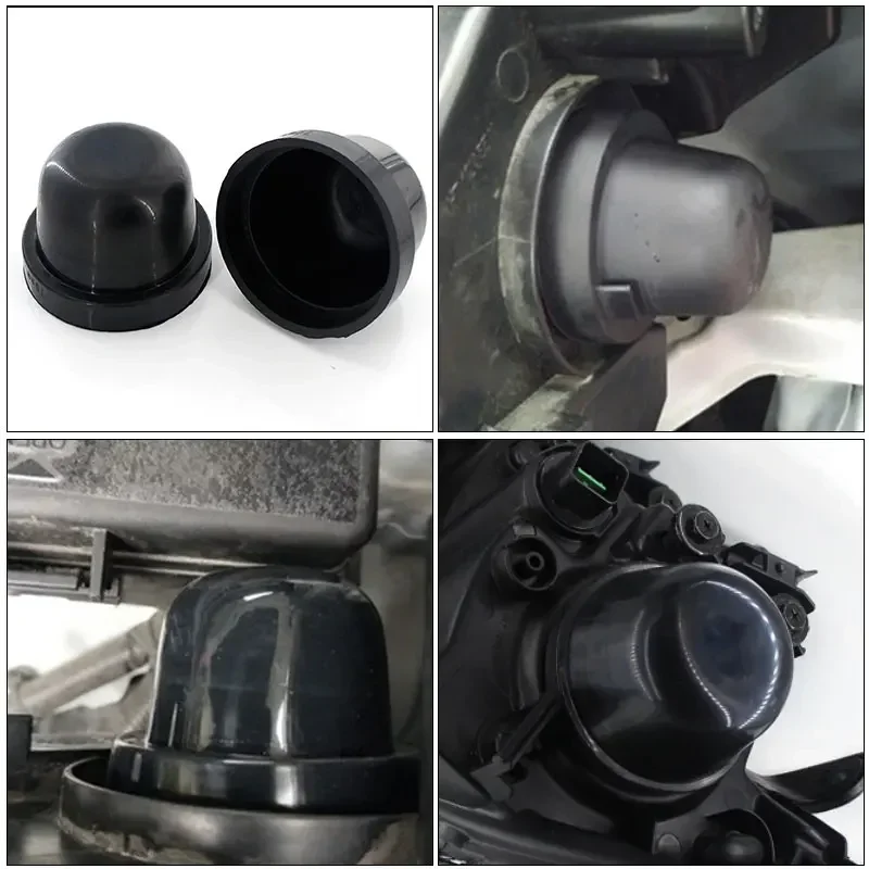 2PCS/lot Car LED Headlight Dust Cover HID Headlight Rubber Seal Cap Cover led Headlamp H4 H1 H7 D2H H11 H8 HB3 Car Styling