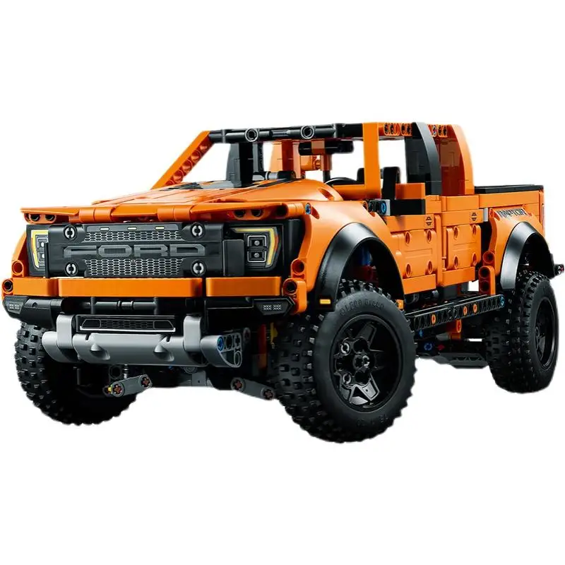 1379CS Technical Ford Raptors F-150 Pickup Truck Sports Super Car Model Building Block Racing Bricks Toys for Kids Gift 42126