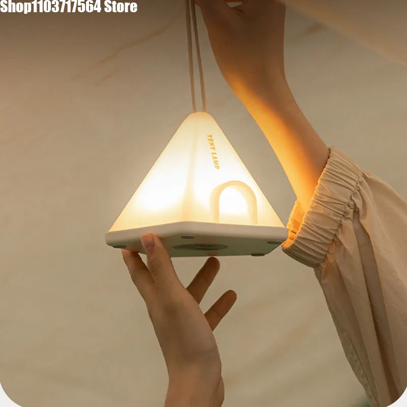 New camping light outdoor camping light tent light portable lantern gift Ningbo retro charging camp light