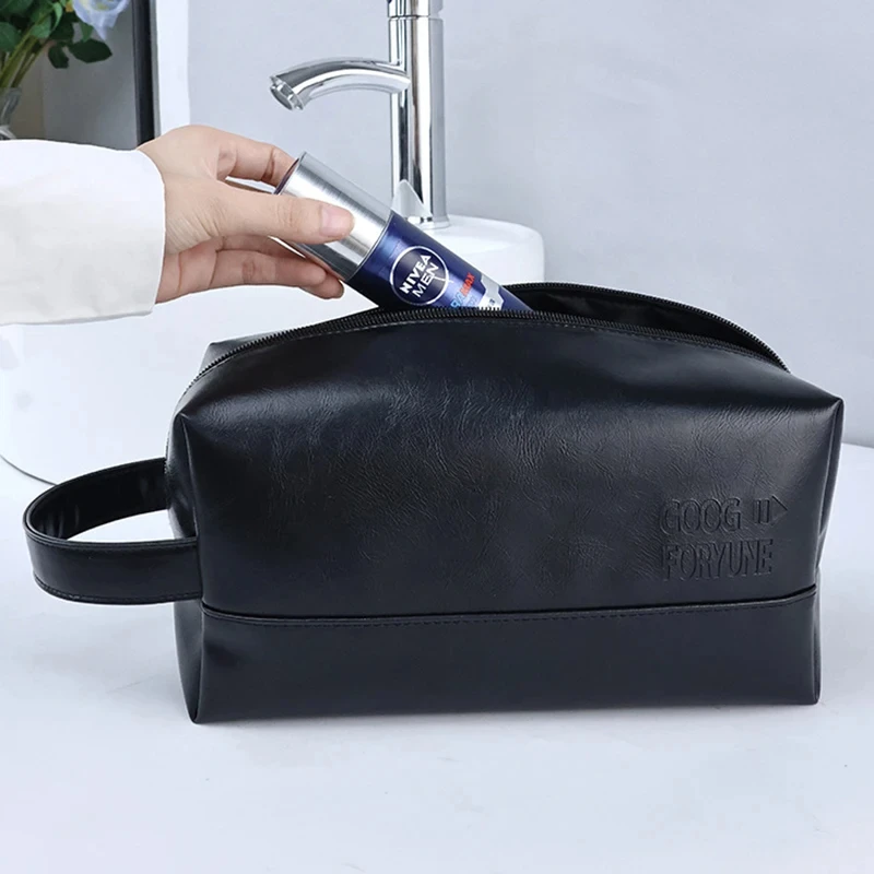 La più recente borsa da toilette di grande capacità borsa da viaggio impermeabile portatile semplice borsa cosmetica donna uomo custodia per il