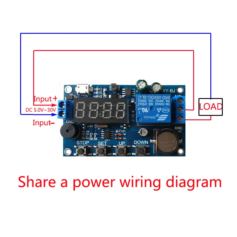 Delay Real-time Relay Timing Control Relay Module 24H Timing Switch