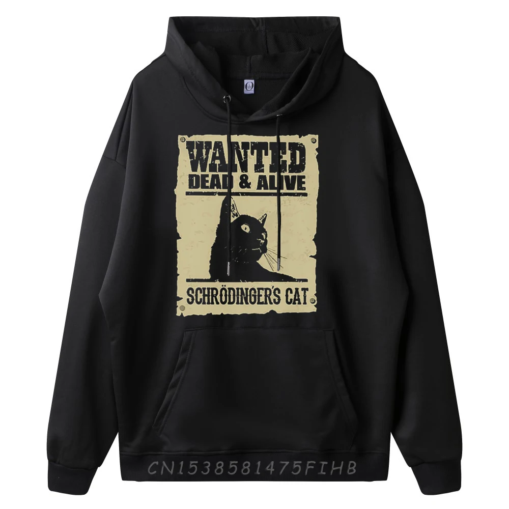 Wanted Dead And Alive Schrodinger Is Cat Green And White Graphic Hoodie Pullover Hoodies Pullover Hoodies Chinese Style