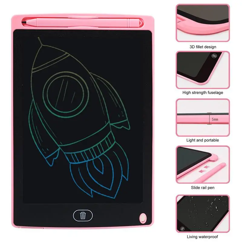 LCD Drawing Tablet For Kids Writing Drawing Pad Drawing Tablet With Lock Function Learning Toys Birthday Gifts Travel Activity