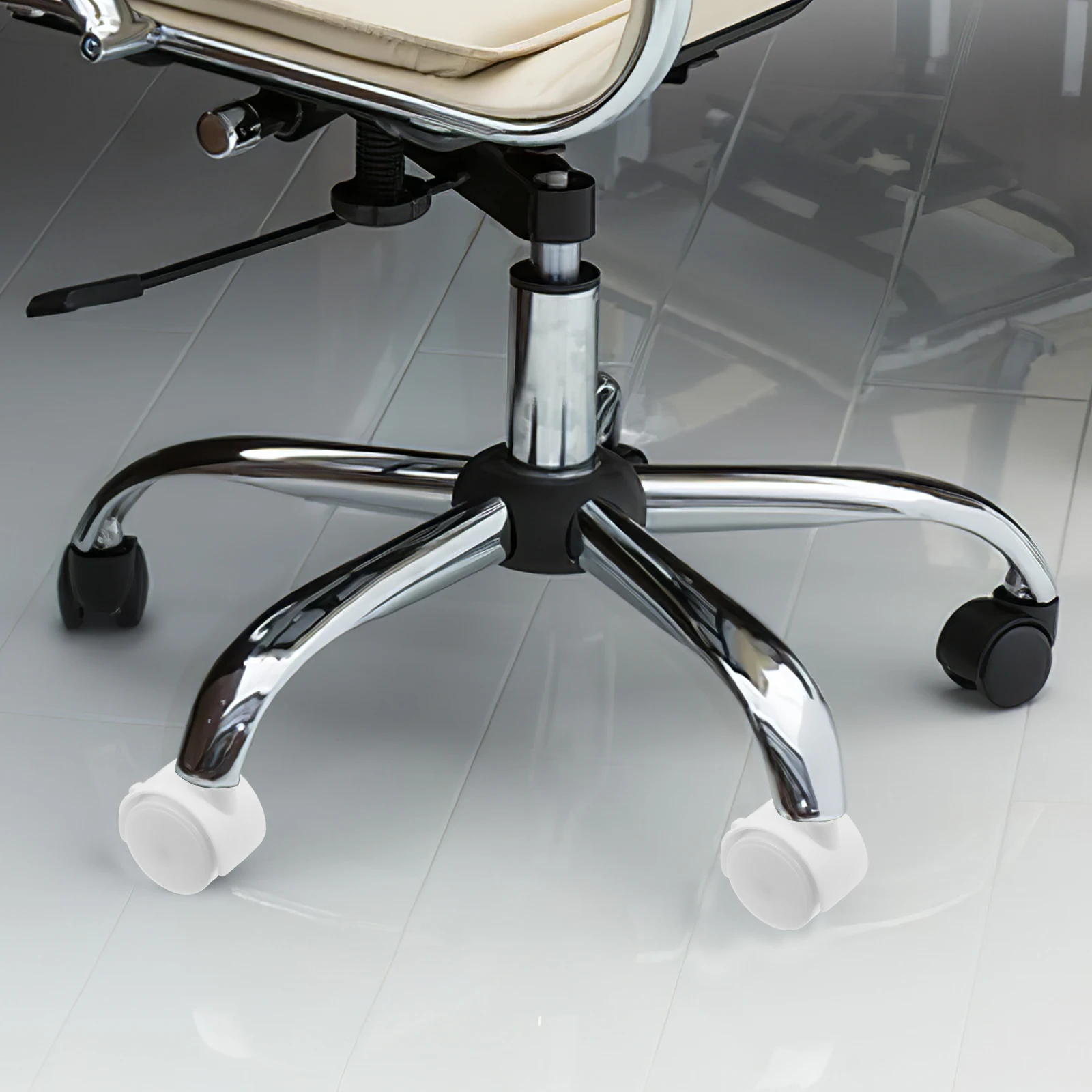 

4pcs Casters with Brakes Plastic Furniture Wheels 360Degree Rotation Easy Installation for Desk Office Gaming