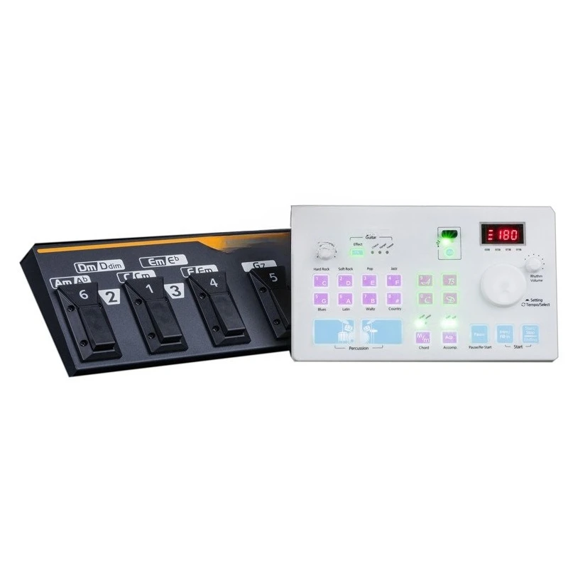 Electric pipe guitar, saxophone, electronic organ, piano, automatic backing track effector, singing live broadcast