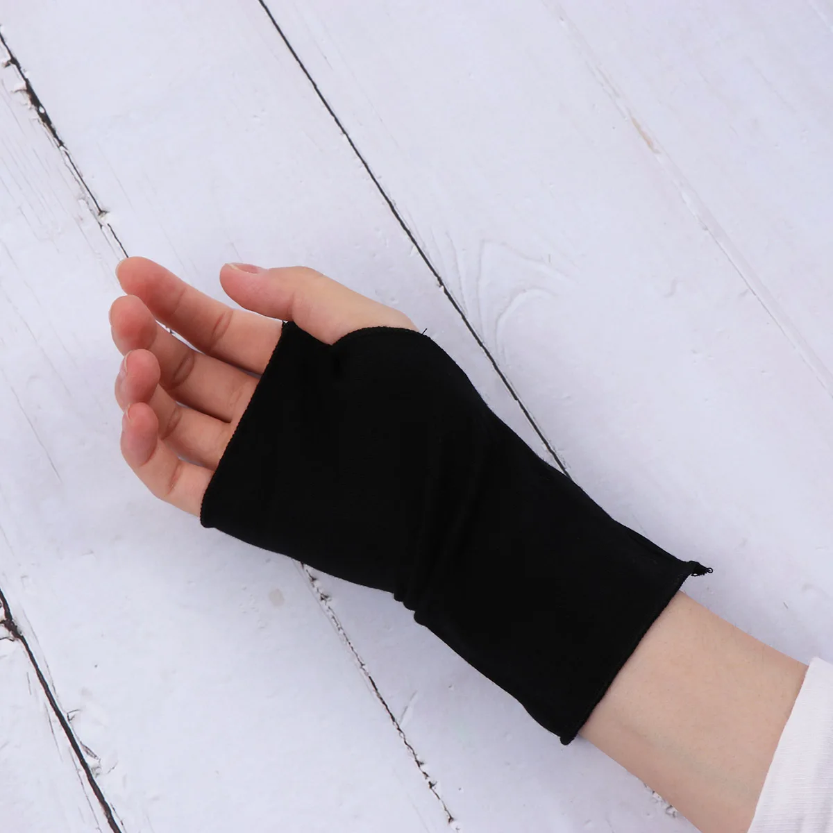 

4pcs Sun Protection Anti-Slip Gloves Uv-Resistant Cotton Fingerless Sunscreen Mittens For Outdoor Sports Women'S Surfing