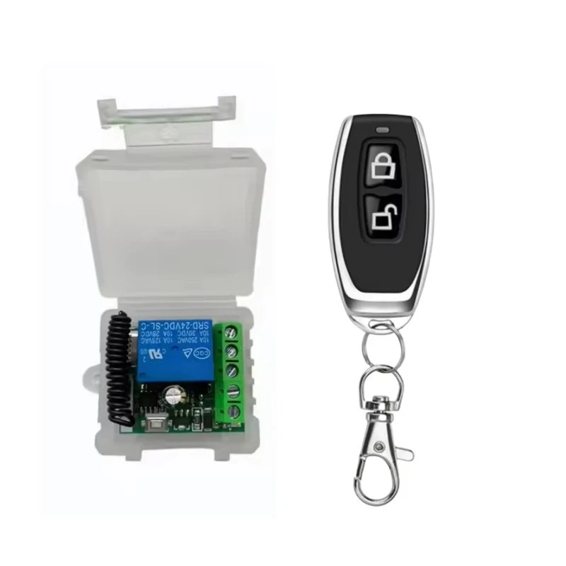 Wireless Garage Door Transmitter Remote Control 433MHz 12V 1CH Relay Receiver Module Household Access Control Tool
