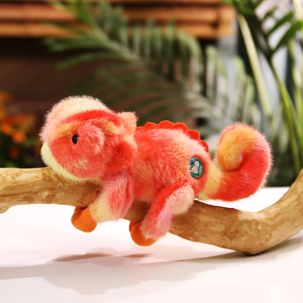 

20cm Size Colorful Lizard Plush Doll Soft Material Magnetic Feature Magnetic Reptile Toy Colorful Design Cute Style