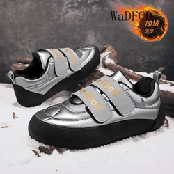 Sneakers Casual Mens Designer Winter Plush Warm Cotton Shoes Fashion Easy Matching Leather/Down Upper Flat Platform Board Shoes