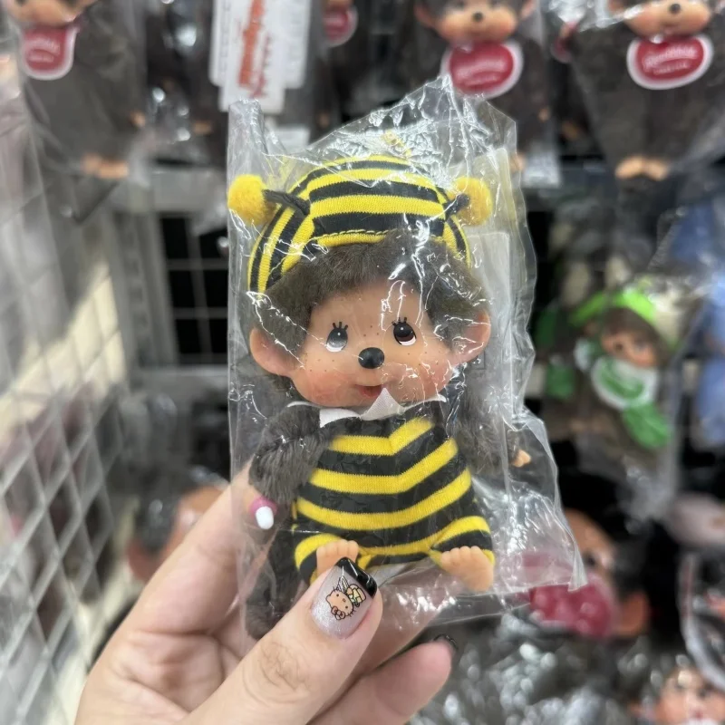 2026 New 100% Genuine Monchhichi Doll Cute Pet Animal Costume Ladybug  Butterfly Series Keychain Big Head Bag Pendant Toys Gifts