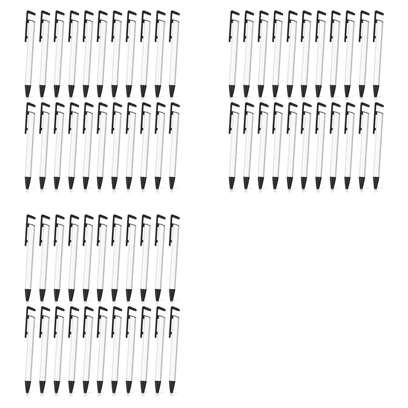 

66 шт. заготовки для сублимационных ручек оптом с термоусадочными рукавами и подставкой для мобильного телефона, алюминиевые сублимационные заготовки