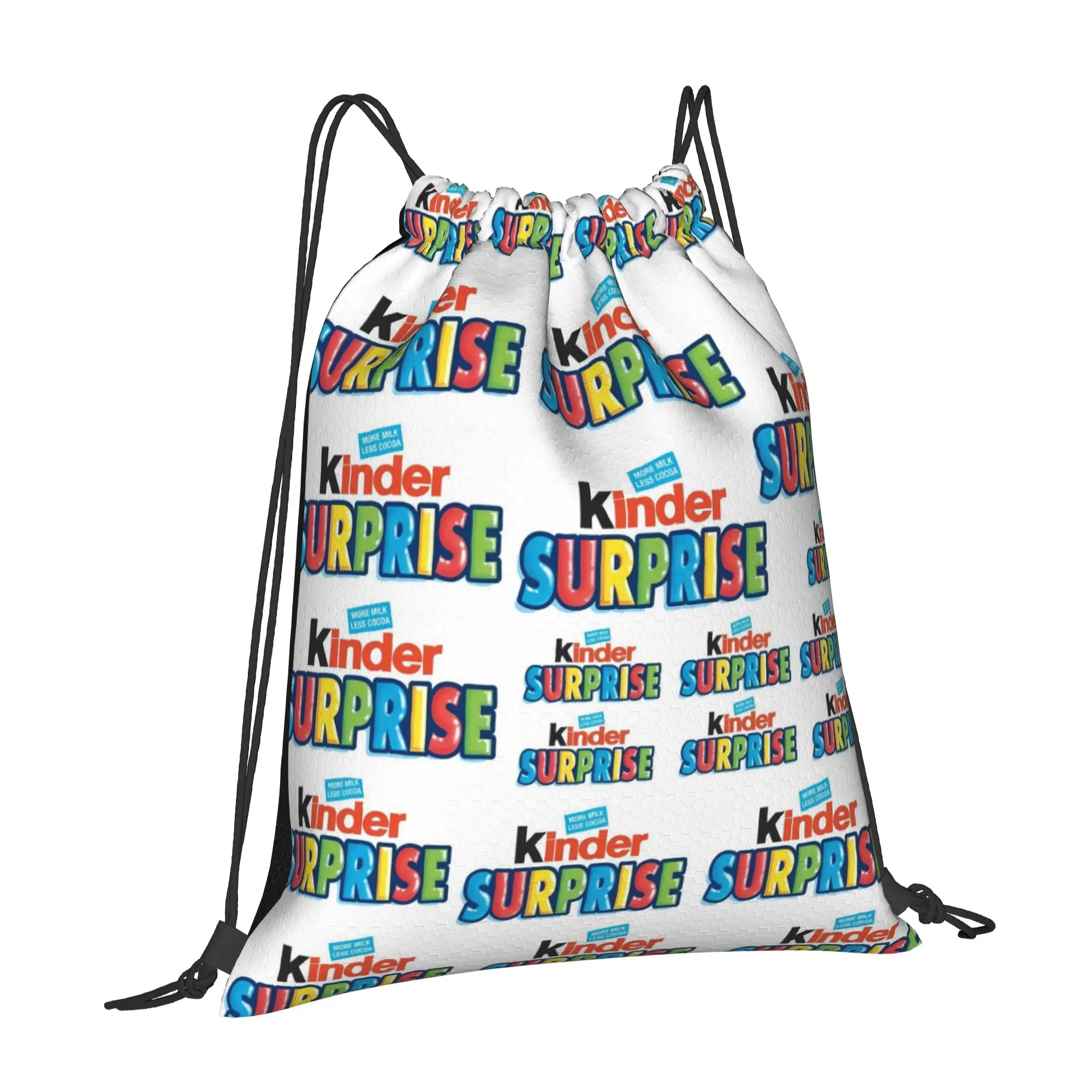 Kinder Bueno 11 kinder  Multi-function Pocket Men Women Storage Backpack Teenager Travel Bag Print Drawstring Bags